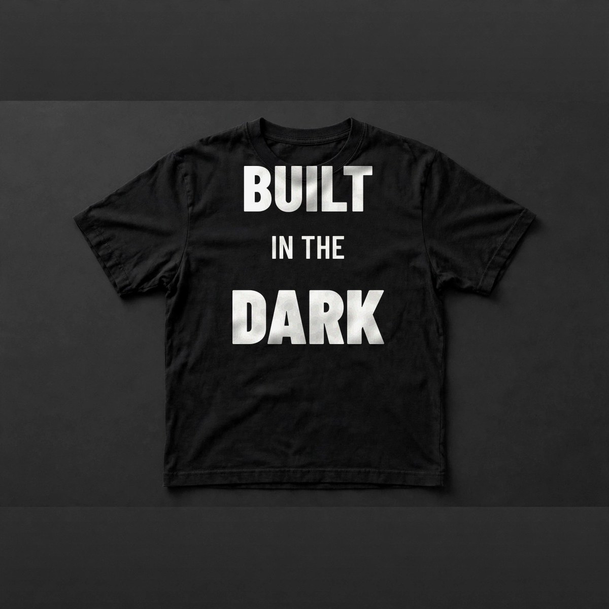 Built in the Dark heavyweight tee